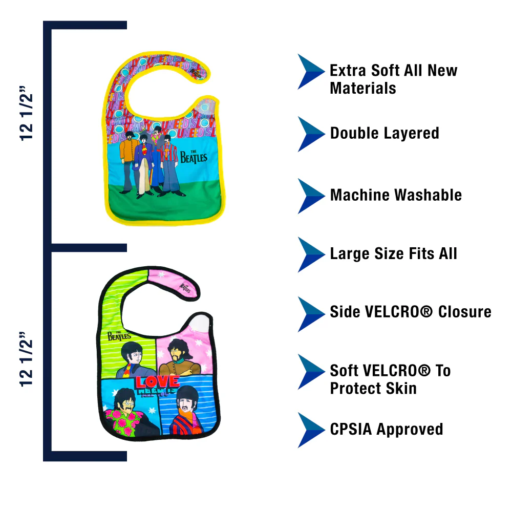 The Beatles Love Bibs 2-Pack - Image 3